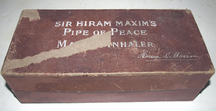 The 'Sir Hiram Maxim Pipe of Peace'
