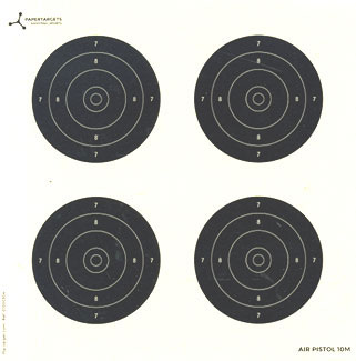 17cm 4x target Pistol Target 