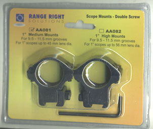 Range Right medium height 2 screw scope mounts